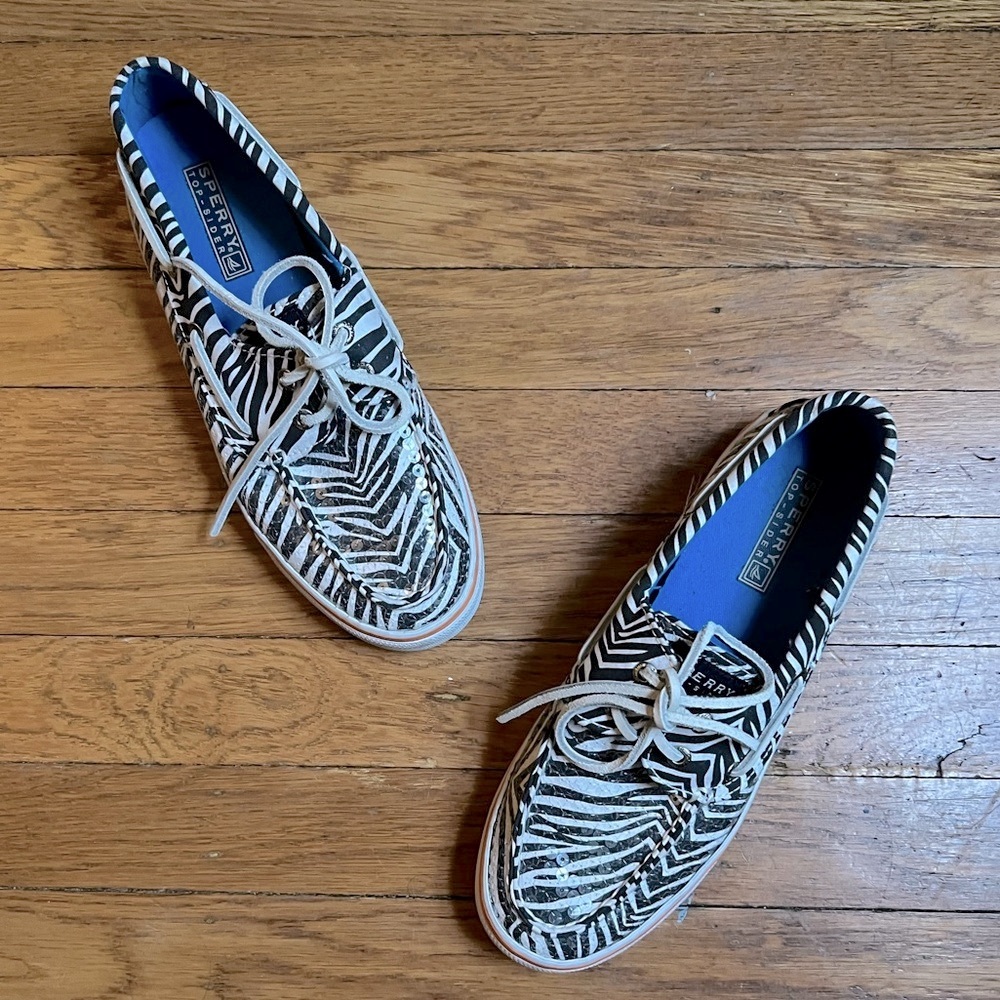 Zebra Sperry Topsiders